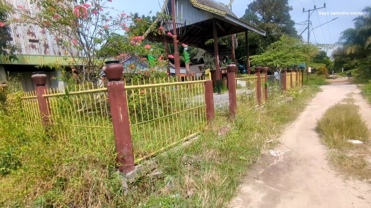 Kampung dayak, di pedalaman kalimantan tengah, desa kandan, kecamatan kota besi, kotim