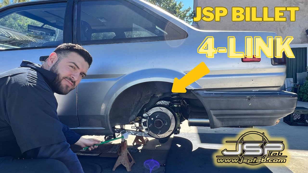 Billet Therapy for the AE86 - JSP Billet 4 Links and Traction Brackets