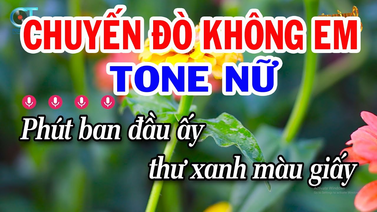 Karaoke Chuyến Đò Không Em Tone Nữ ( G#m ) Nhạc Sống Beat Mới Nhất