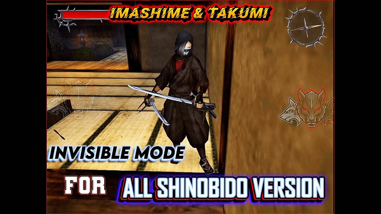 Shinobido IMASHIME & TAKUMI Mod || ALL Versions Of INVISIBLE MODE Experiment! #aethersx2 #pcsx2