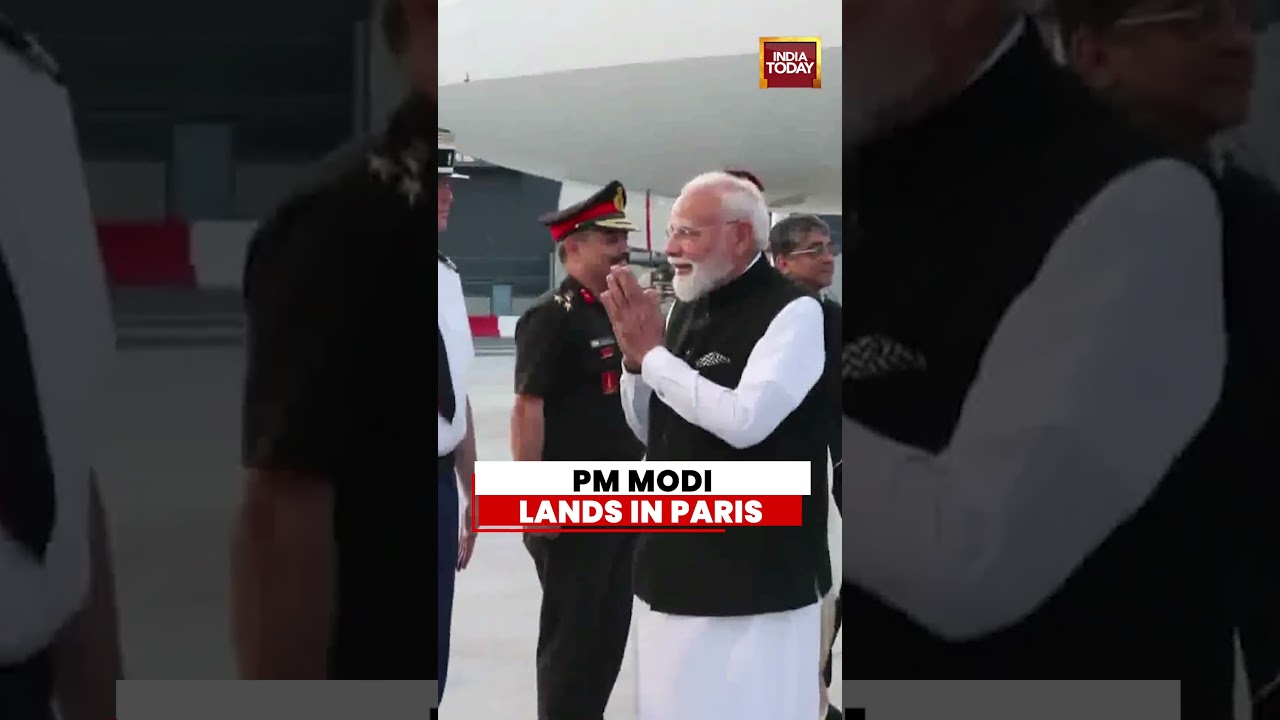 PM Modi Lands in Paris for Bilateral Talks, VivaTech Summit and Diaspora Outreach #pmmodi