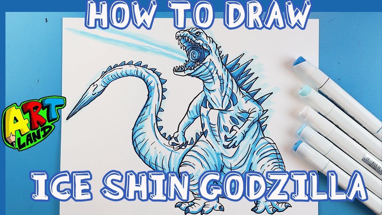 How to Draw ICE SHIN GODZILLA!!!