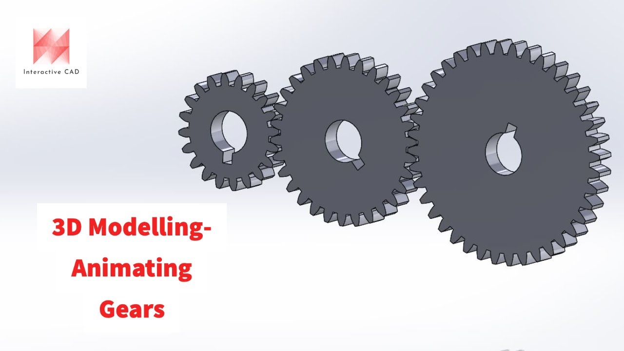 Solidworks 3D Modelling How To- Assemble And Animate Gears 3/3