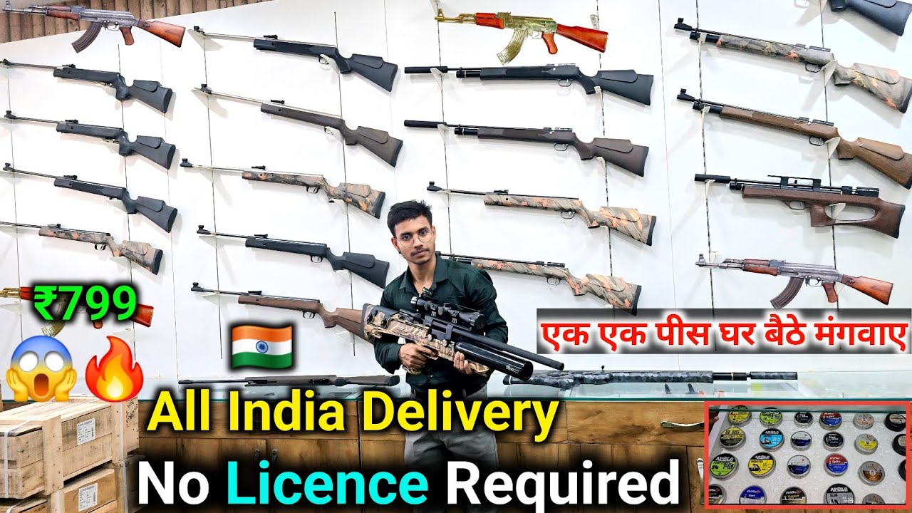 No license required  😱🔥Cheapest Air gun Pistol, Rifle, Revolver & Lighter Guns @shivamtechyoutuber