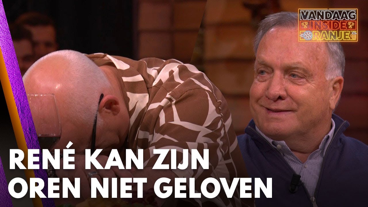 René slaat handen voor het hoofd na opmerking Dick Advocaat over Veerman | VANDAAG INSIDE ORANJE