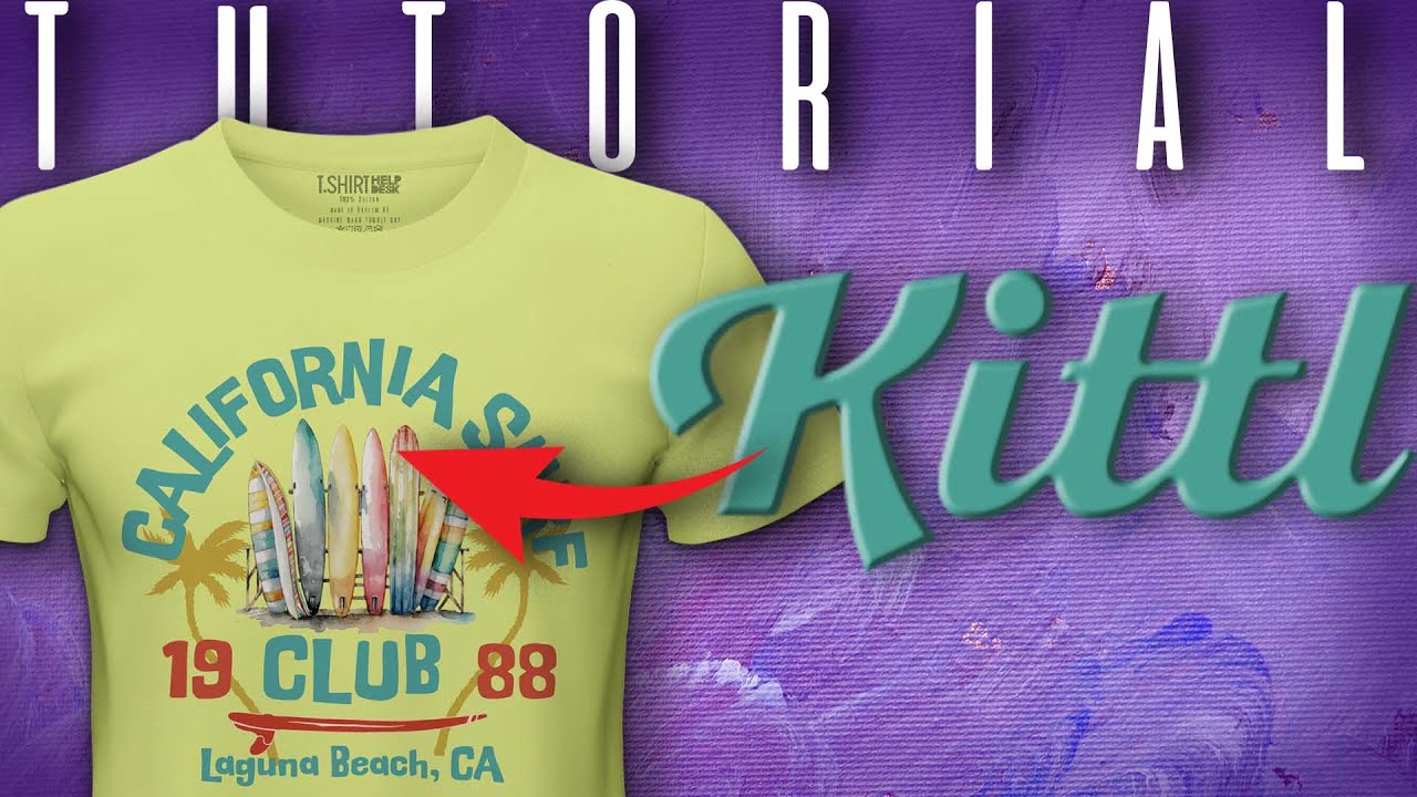 How Design T-shirt From Scratch  FULL KITTL Walkthru