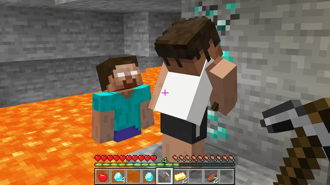 DON'T BE FRIENDS WITH HEROBRINE IN MINECRAFT BY BORIS CRAFT PART 18 ALEX & STEAVE