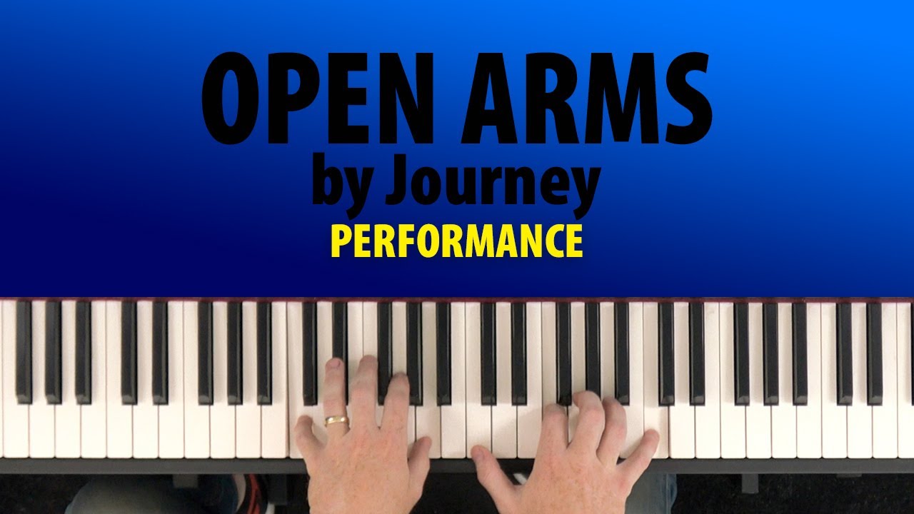 How To Play OPEN ARMS by Journey (Piano Cover with Original Recording)