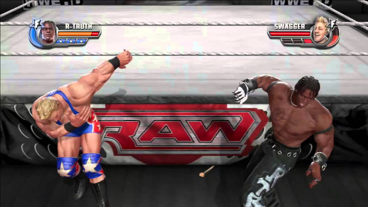 WWE ALL STARS R TRUTH VS JACK SWAGGER Dans Un Extrême Rules Match