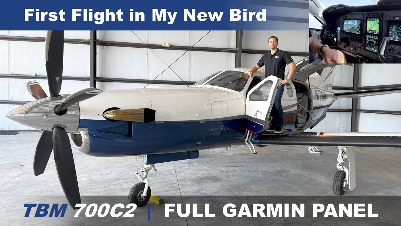 TBM 700C2 | Full Garmin Panel Upgrade | First Flight in My New Bird | VLOG (4K UHD)