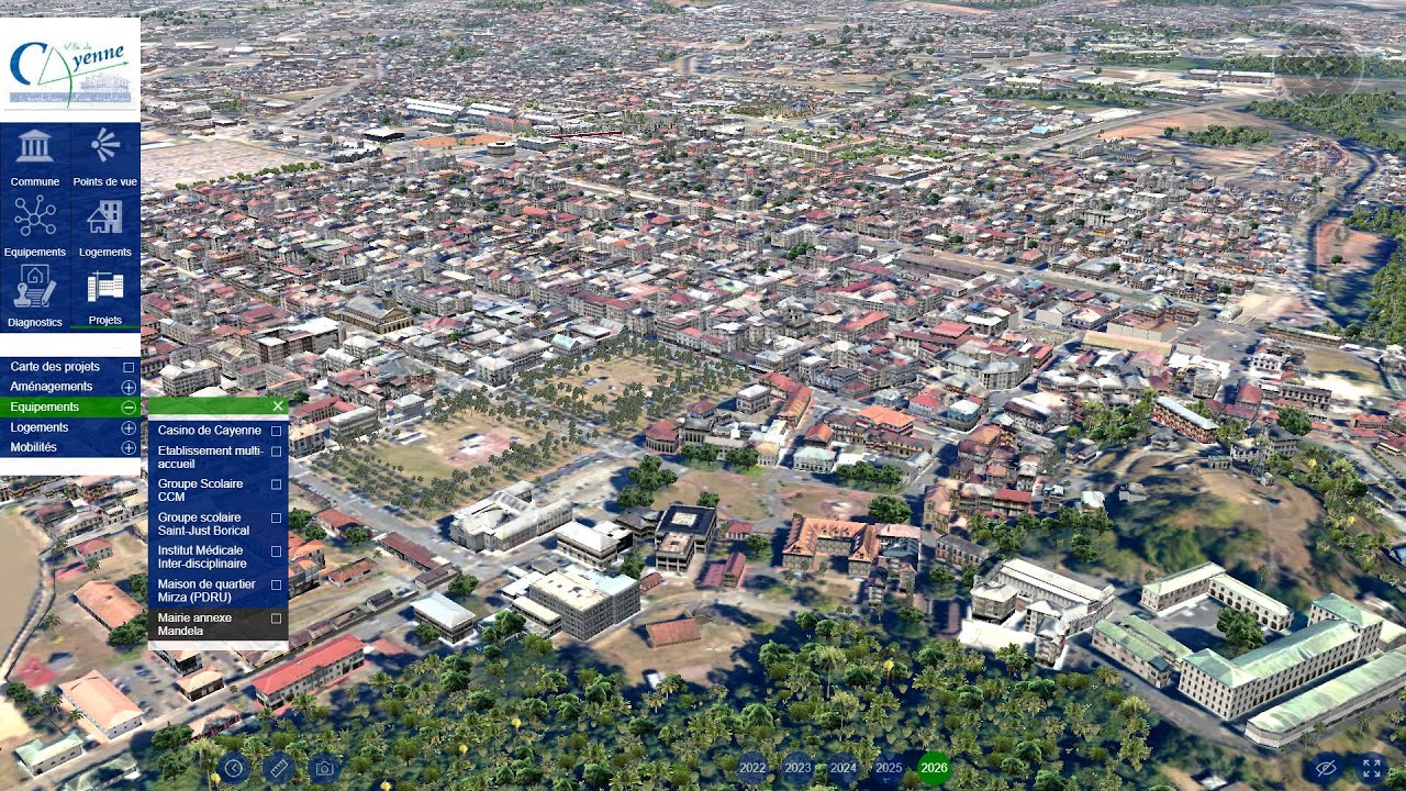 Cayenne : un jumeau numérique au cœur du projet de rénovation urbaine