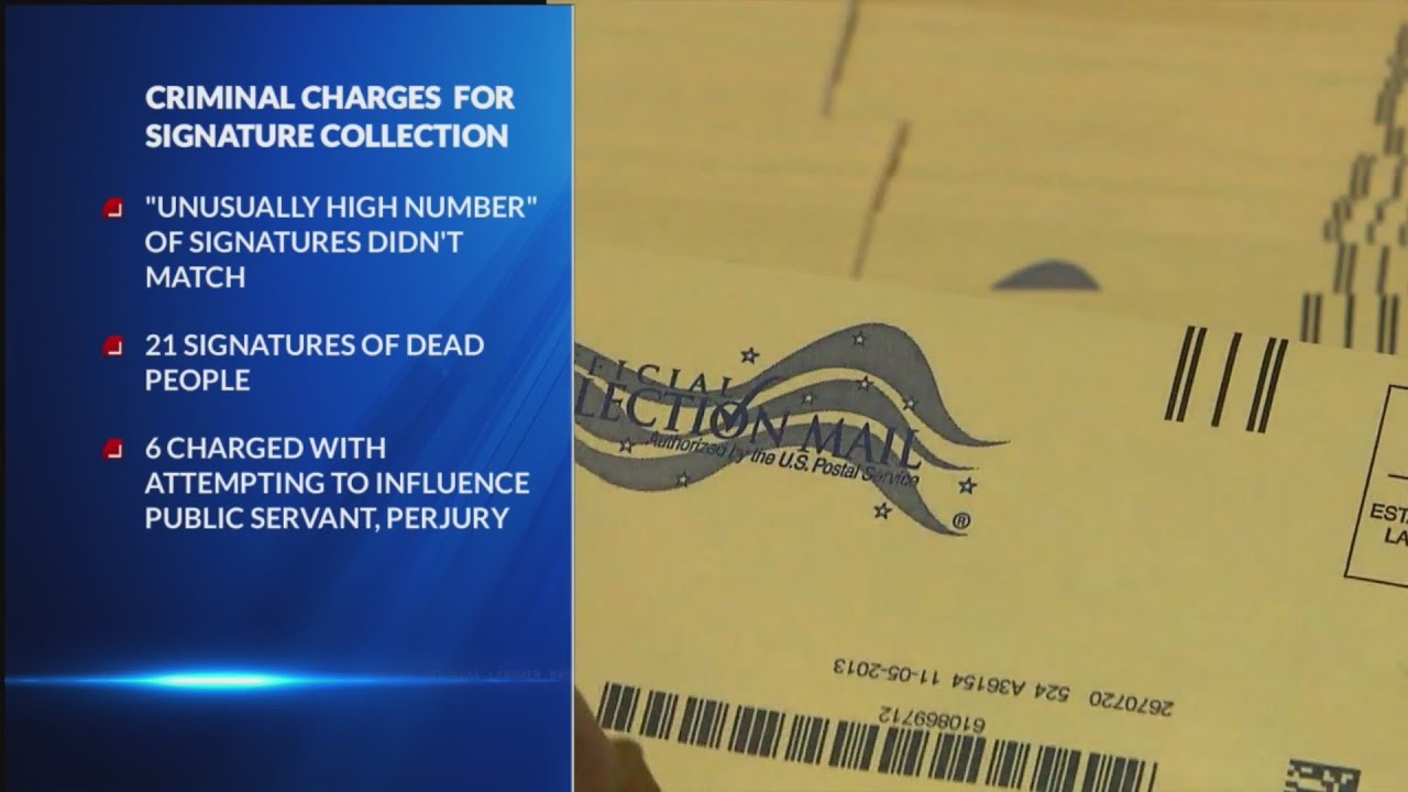 6 charged in ballot petition fraud