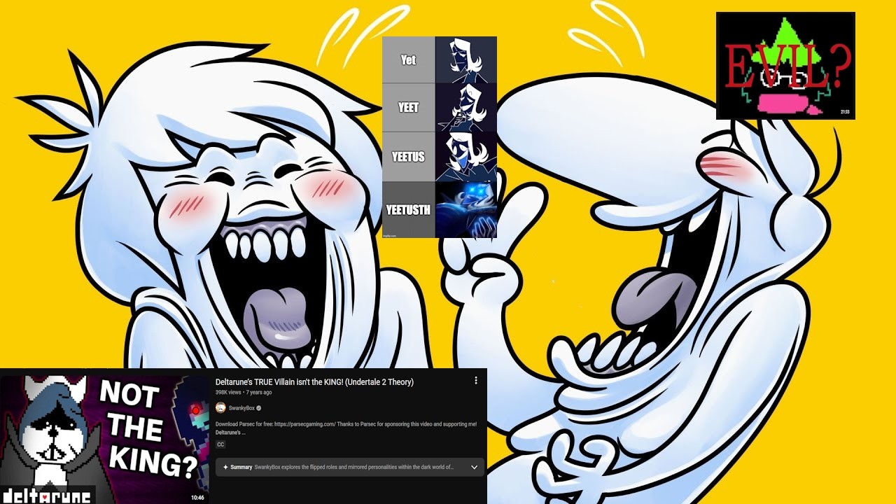 deltarune chapter 5 is out so lets laugh at the chapter 1 fandom together