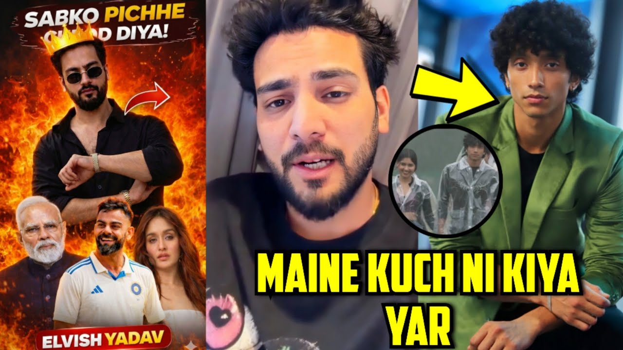 🤯Elvish Yadav Leaves Narendra Modi,Virat Kohli & Shraddha Kapoor Behind! Reacts to Yogesh