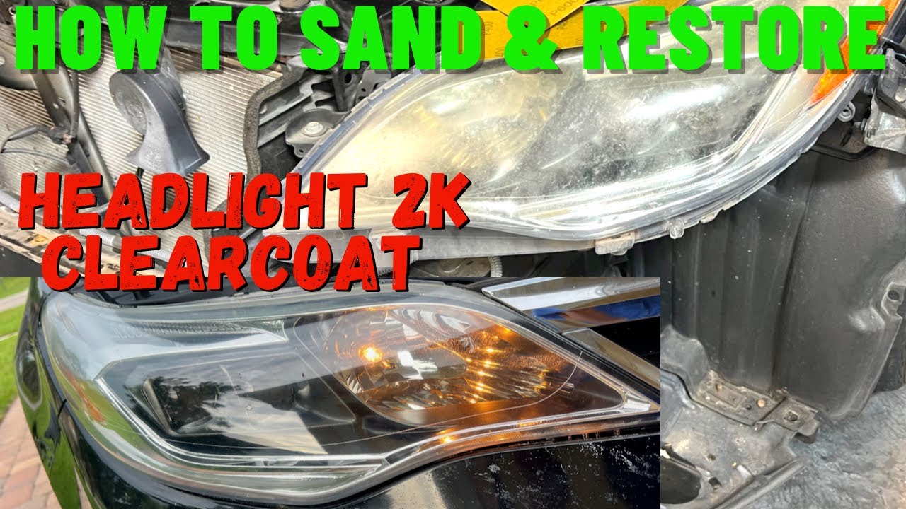 How to Restore & 2K Clearcoat Headlights | Wetsand Buff Lights | Toyota Avalon