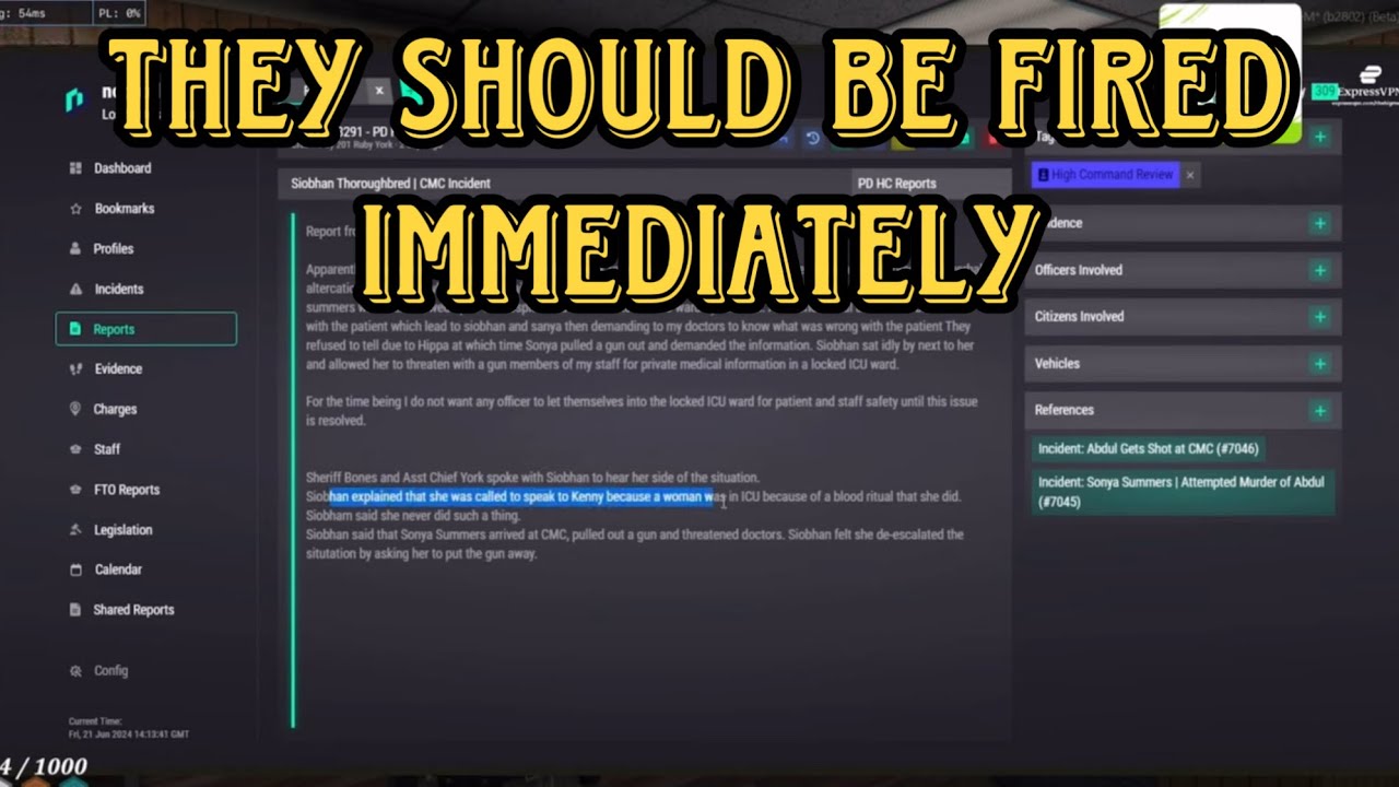 Cassidy Speaks On Siobhan & Canter Being a Cop Because of The Mayor’s Power | Nopixel GTA RP