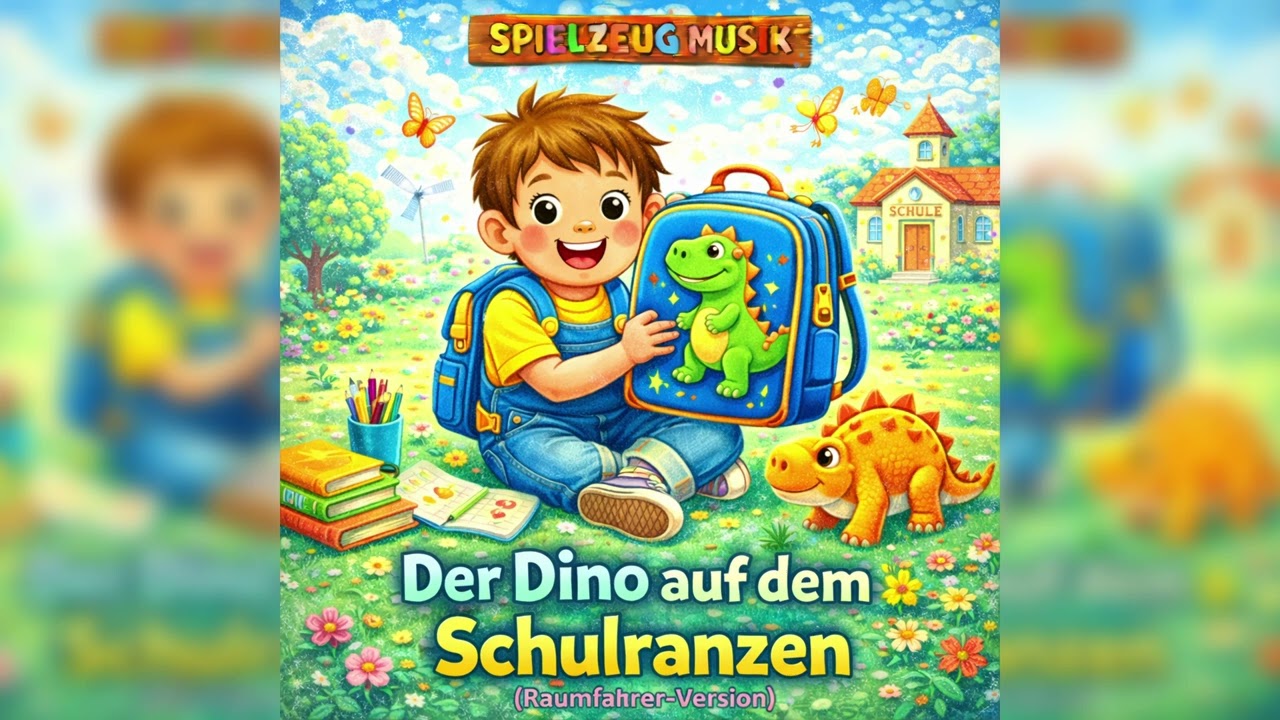 Der Dino auf dem Schulranzen 🦖🎒 | Lustiges Schul-Kinderlied | Kinderlieder Singen