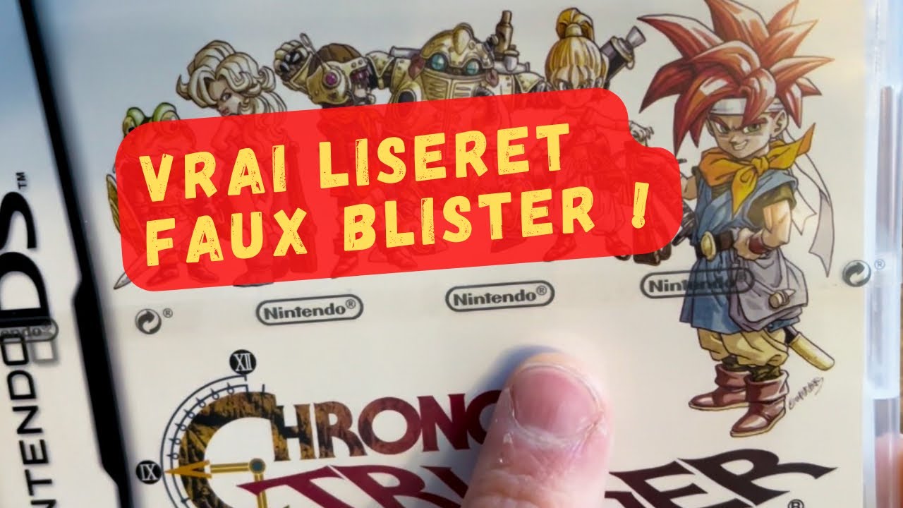 Démonstration: L’arnaque au VRAI liseret Nintendo pour FAUX blister