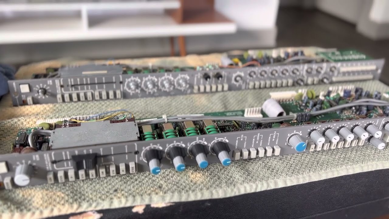 Neotek Swap Saga PT.3 at Schematic Studios - Channel Strip Cleaning