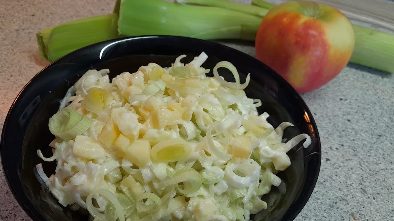 Apfel-Lauch-Salat 🍏so einfach und so lecker
