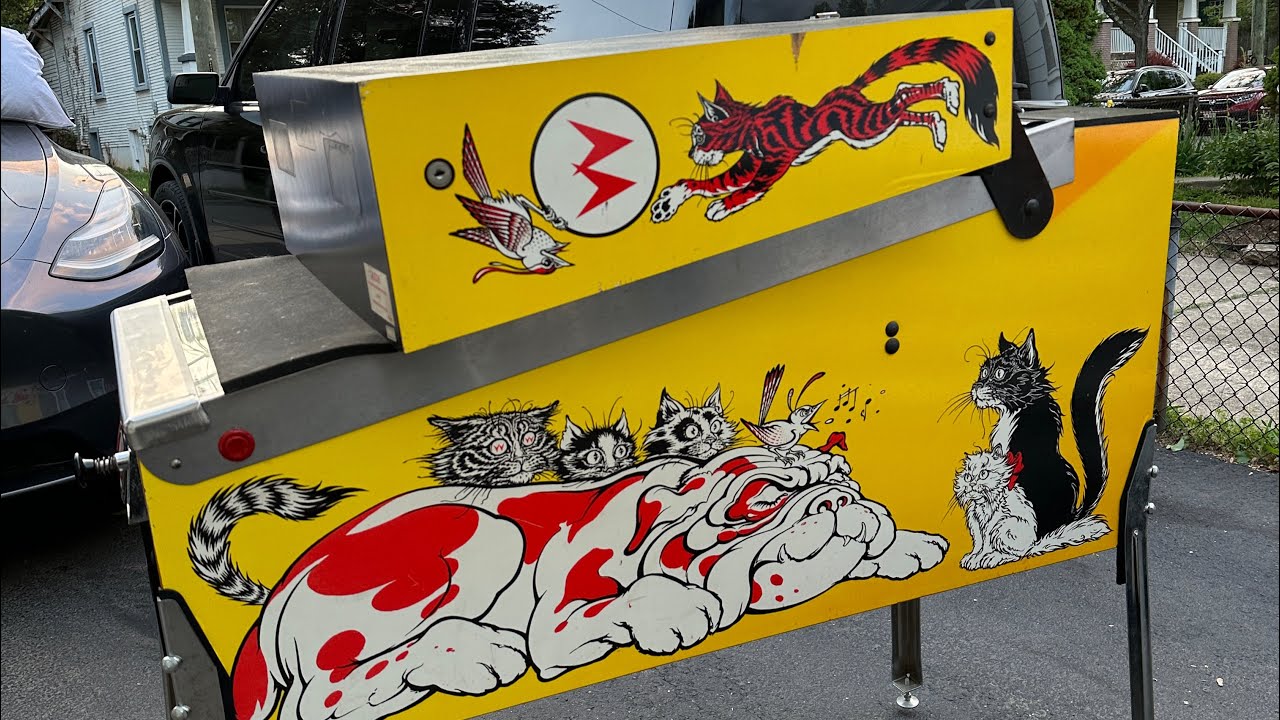 Roadtrip to pick up Williams Bad Cats pinball owned by Python Anghelo!