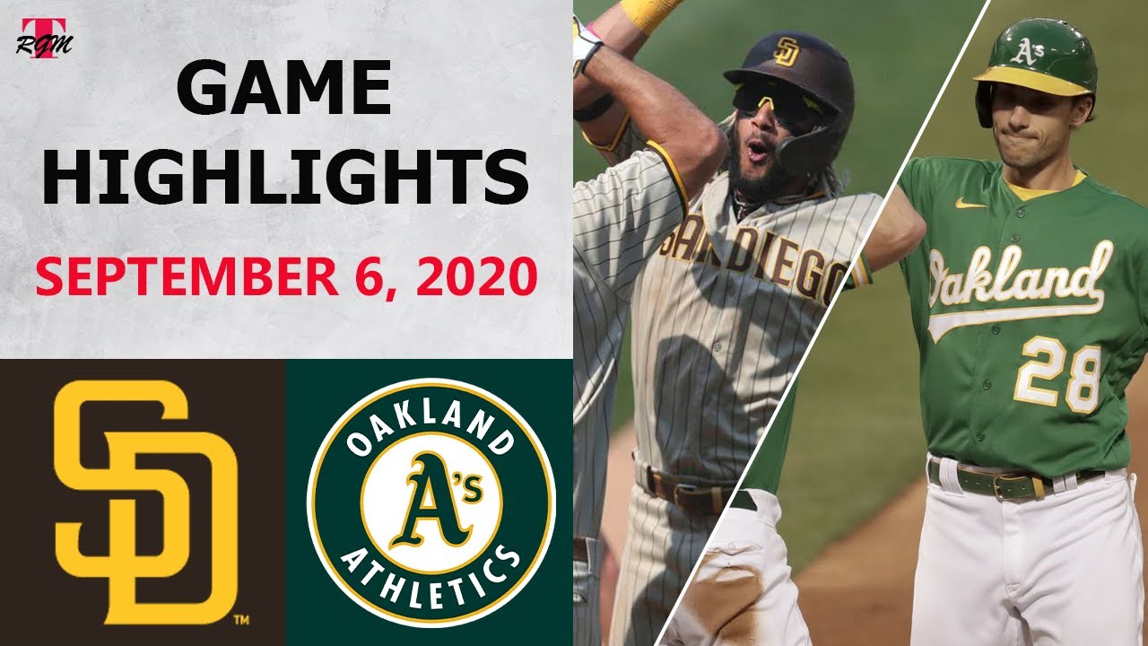 San Diego Padres vs. Oakland Athletics Highlights | September 6, 2020 (Richards vs. Fiers)