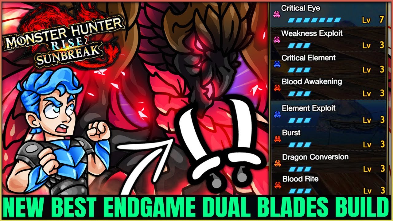 New Best Dual Blades Build - All 5 Elements -Blood Awakening is OP - Monster Hunter Rise Sunbreak!