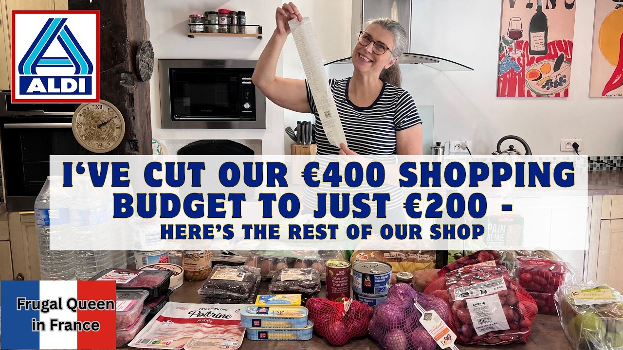 I've cut our &euro;400 shopping budget to just &euro;200 -  Here&rsquo;s the rest of our shop #shoppinghaul #aldi