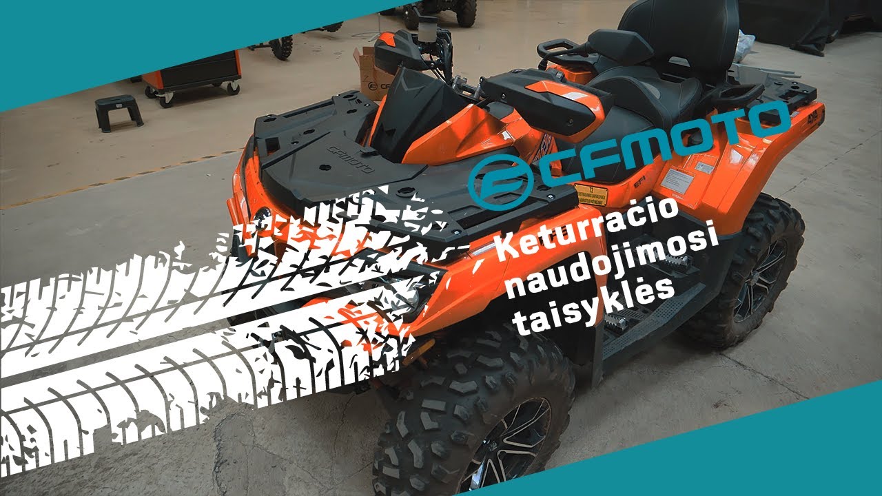 MotoriderTV - CFMOTO keturračio naudojimosi taisyklės