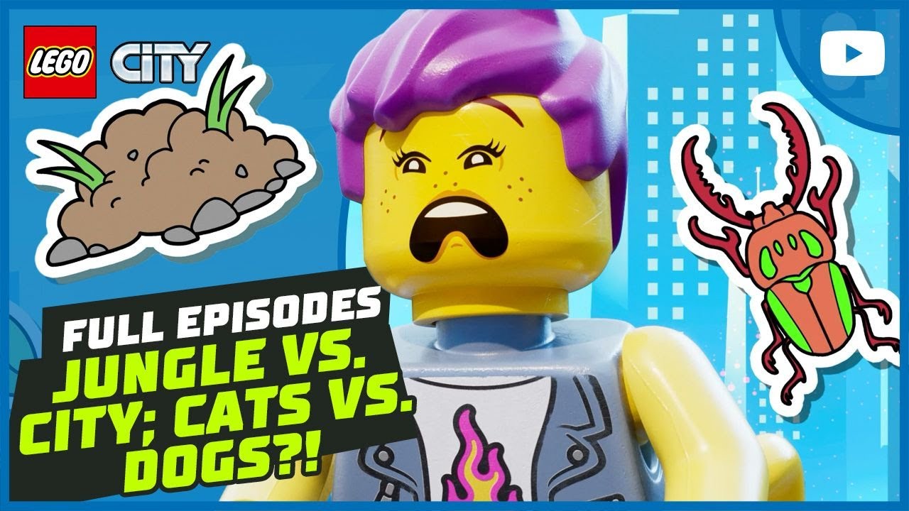 Jungle 🌴 or City?! 🏙️ | Dogs 🐶 or Cats?! 🐱| Full Episodes | LEGO City: No Limits