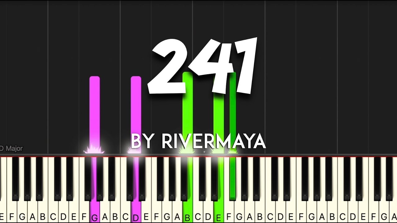 241 by Rivermaya synthesia piano tutorial + sheet music & lyrics