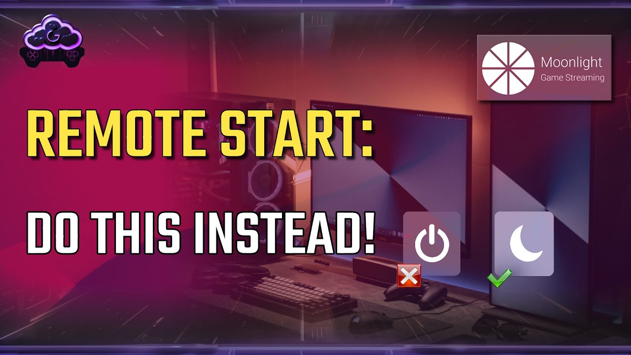 Remote PC Power-On for MOONLIGHT: Why Sleep Mode Wins