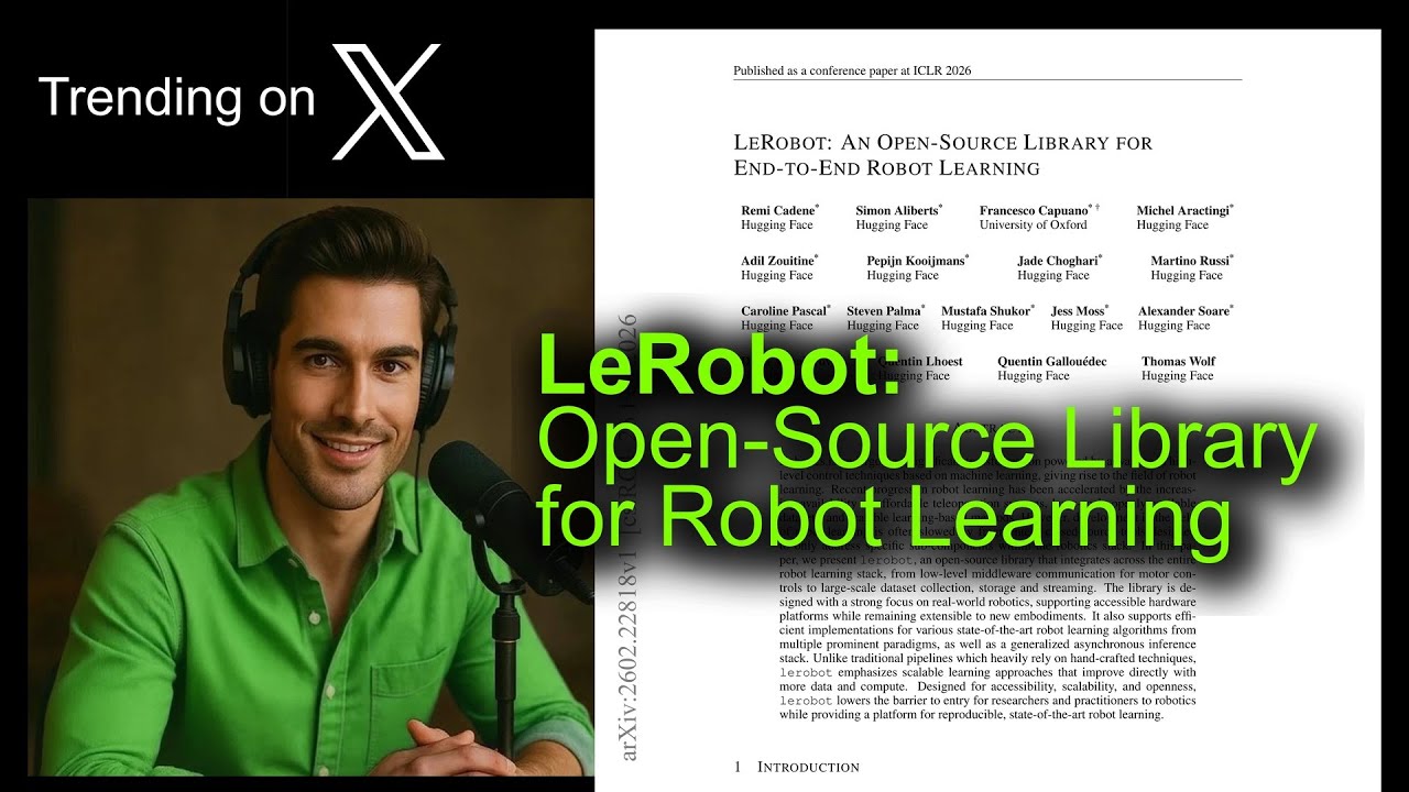 LeRobot: Open-Source Library for Robot Learning