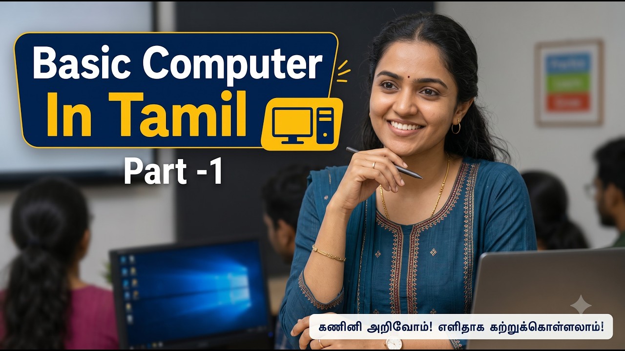 Learn Basic Computer in Tamil ( Chapter -1) | What is computer | Hardware | Devices