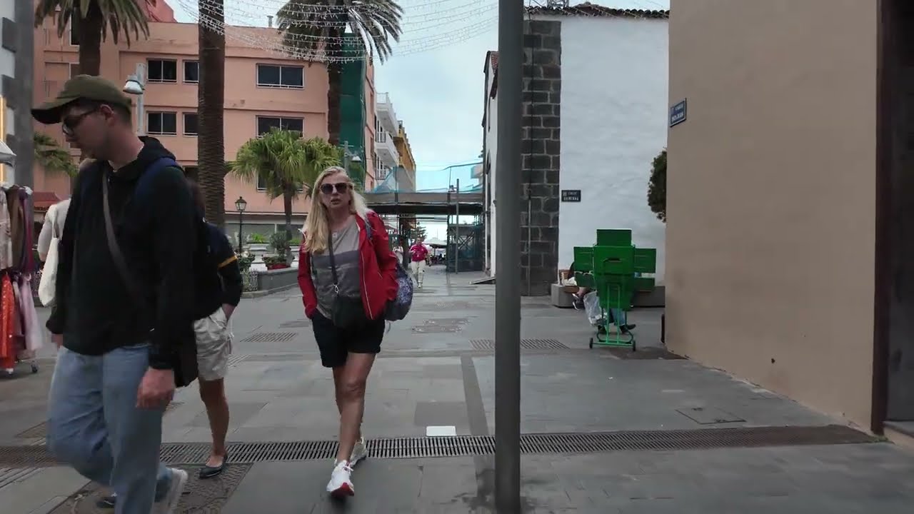 Puerto de la Cruz Walk Tenerife Canary Islands 4K Walking Tour