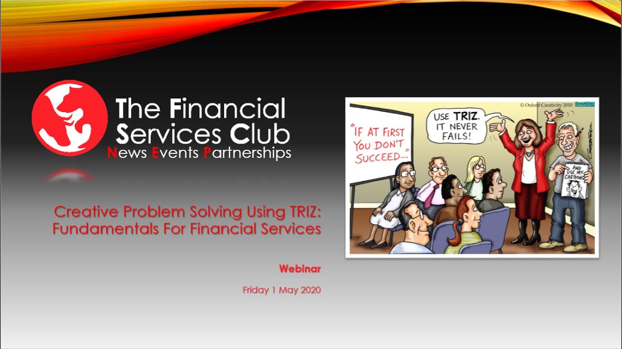 Creative Problem Solving Using TRIZ: Fundamentals For Financial Services