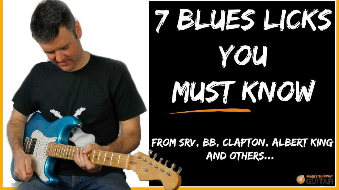 Blues Licks Lesson - Stevie Ray Vaughan, BB King, Albert King Eric Clapton Licks You Need To Know...