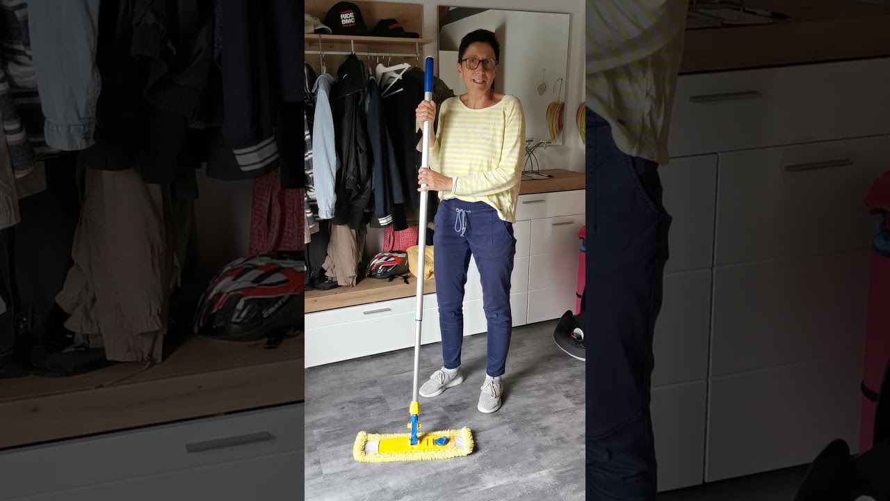 JEMAKO® Reinigungsprodukte - Bodenwischer mit gelber Faser/ Staub wischen anstatt Staubsaugen/Putzen