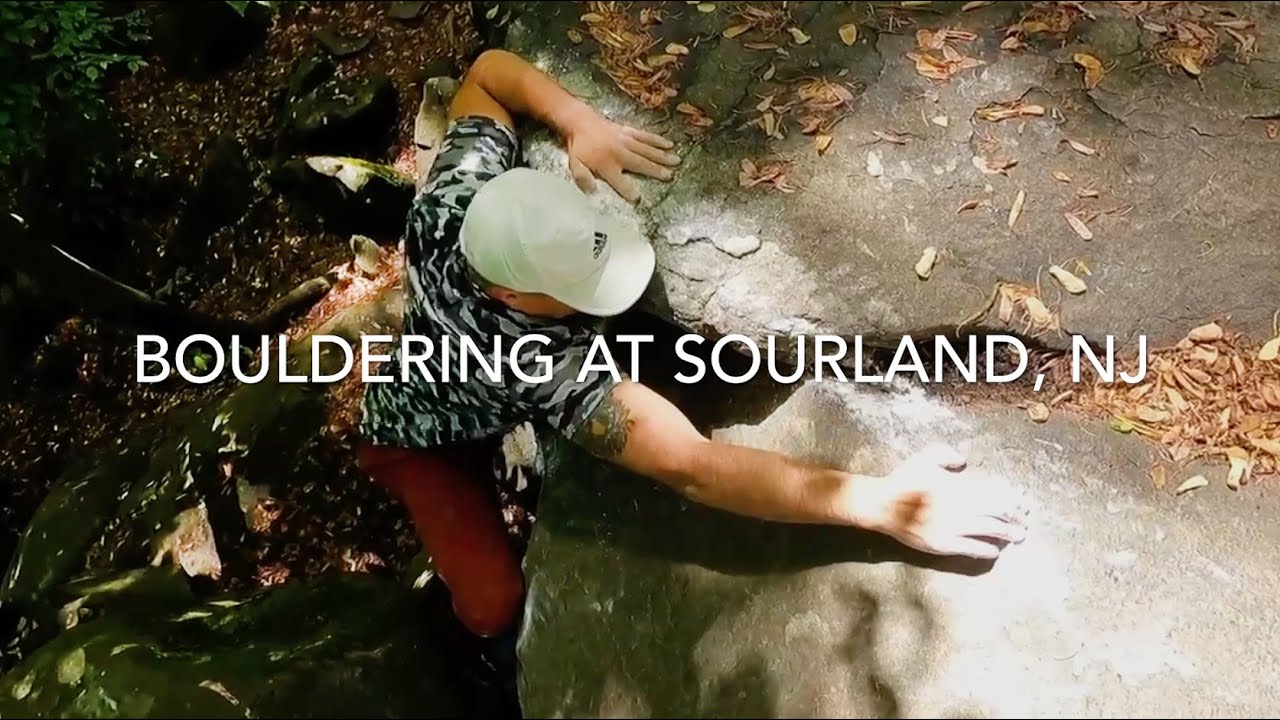Bouldering with Shane at Sourland Mountain Preserve, New Jersey