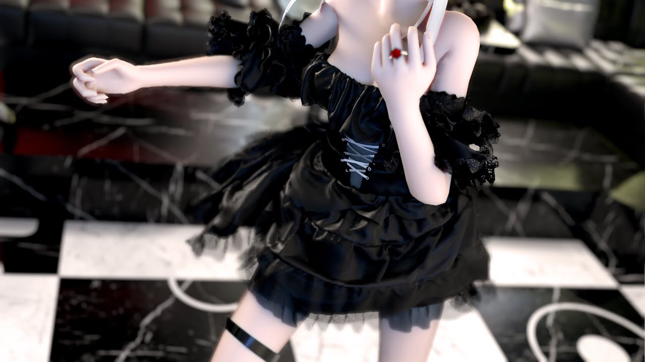[Eevee/Cloth similation]Black Lolita Dress