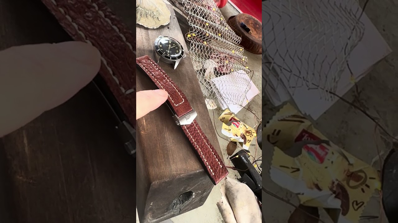 Müller and Son 😊🕊🐉 WATCHSTRAP.. handcrafted California USA on Rolex watch ,shark