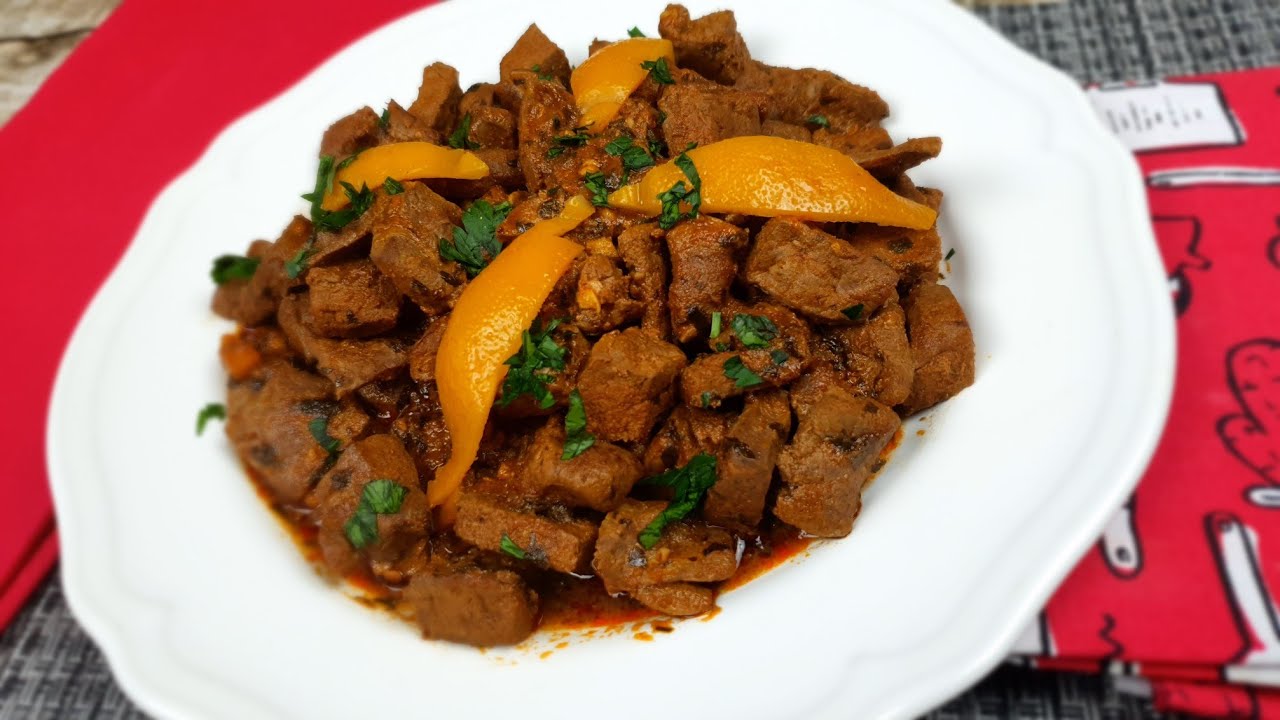 كبدة مشرملة بطريقة سريعة وسهلة غاية في اللذة👍😋👌