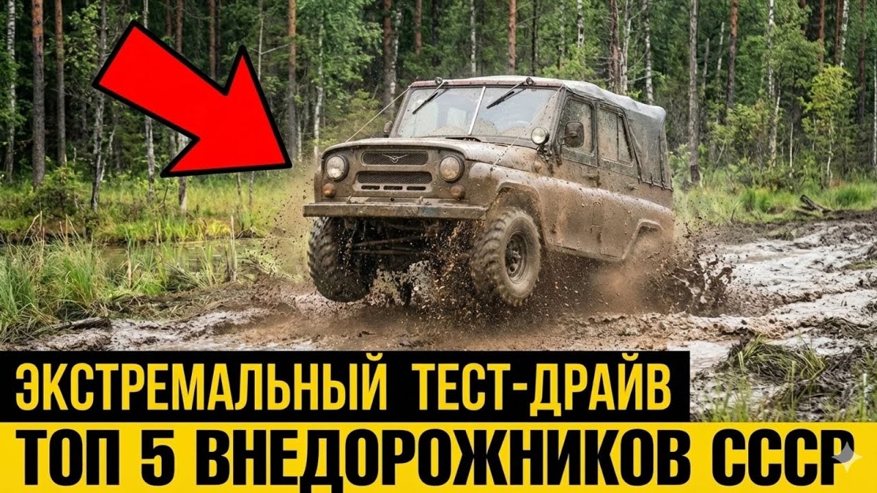 5 легендарных внедорожников СССР, которые проедут там, где ТАНКИ садятся на брюхо