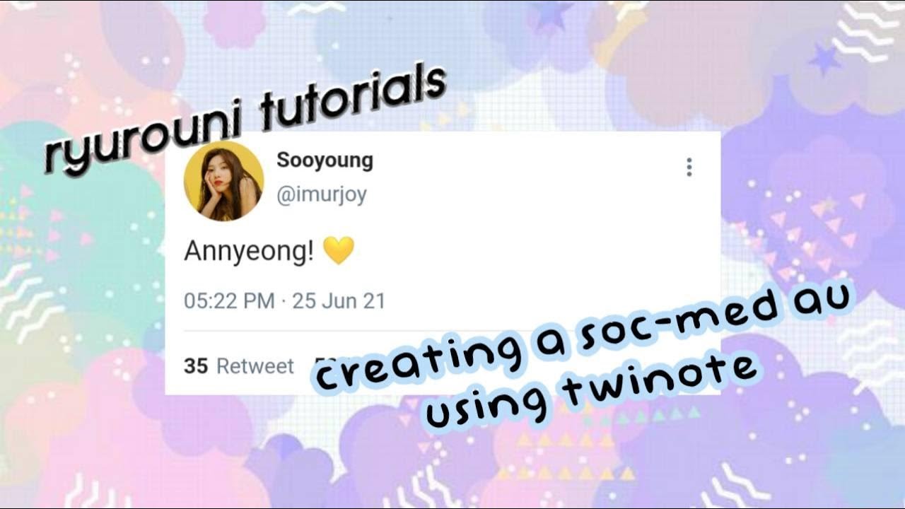 making a socmed au on twinote &bull; a tutorial || Ryurouni