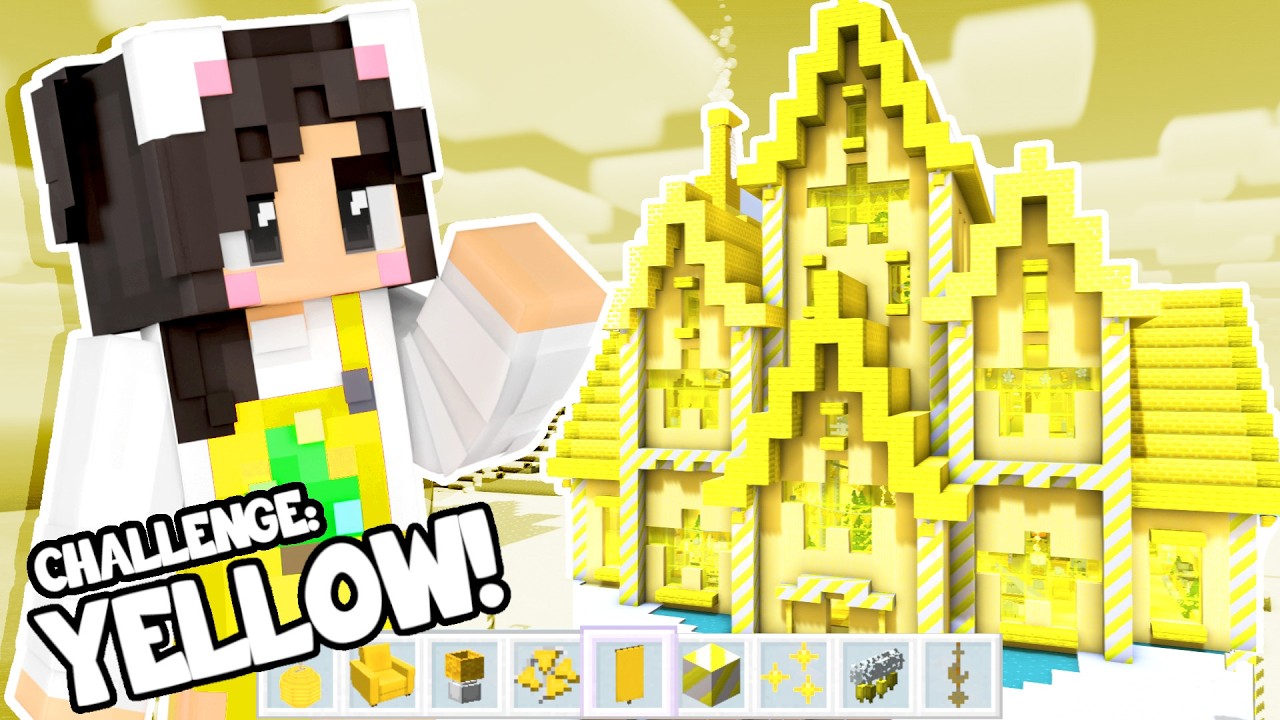 💛Я построил жёлтый отель в Minecraft!