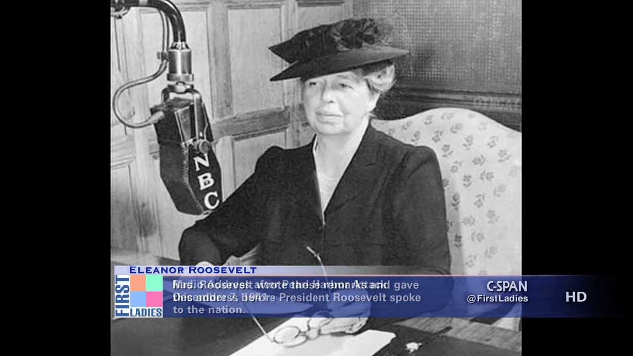 Eleanor Roosevelt - Pearl Harbor Radio Address - Dec. 7, 1941