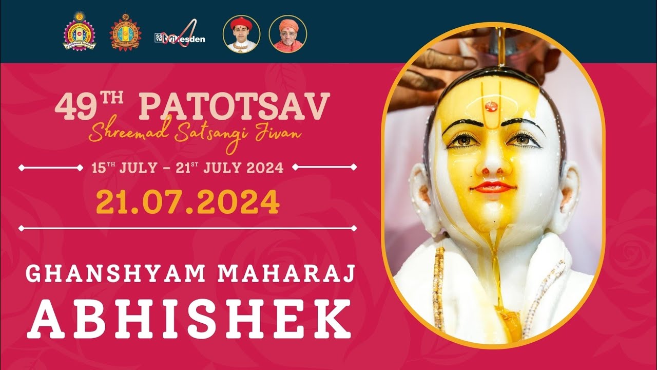 Day 7 - Ghanshyam Maharaj Abhishek & Morning Katha | 49th Patotsav | Willesden Temple