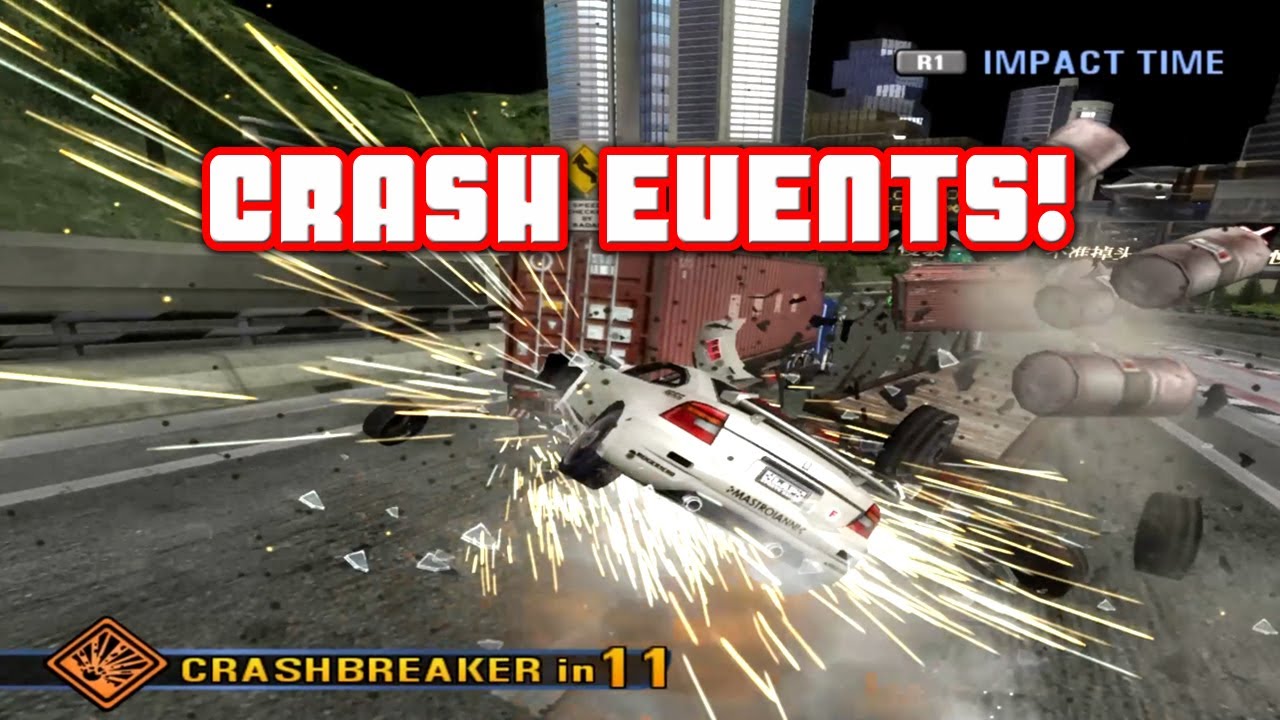 All 8 Dockside Crash Events! / Burnout 3 Takedown