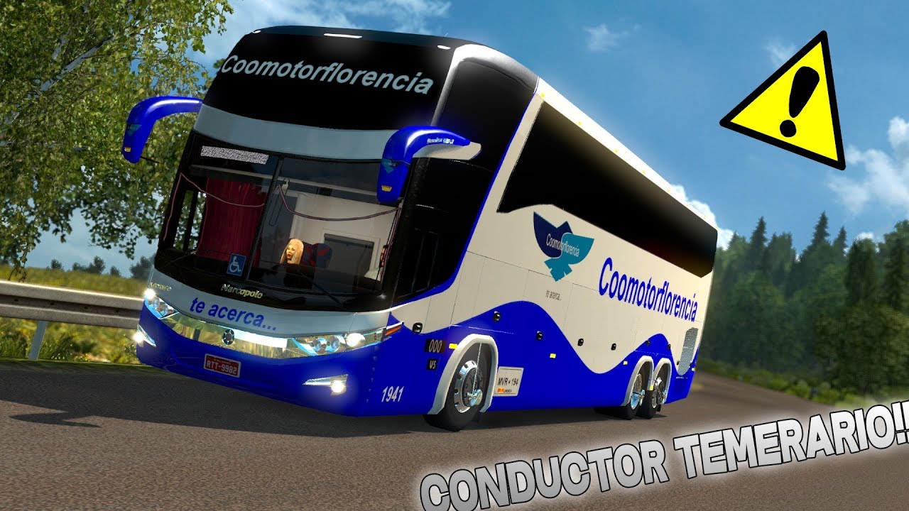 PELIGRO!! CONDUCTOR TEMERARIO!!!  | COOMOTOR FLORENCIA  | MARCOPOLO G7  |  COLOMBIA