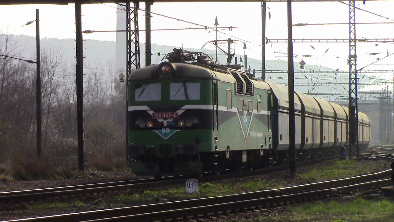Vlaky ve Seřaďovací nádraží Ústí nad Labem západ 09.04.2015
